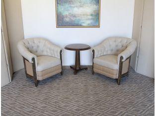 Natural Linen Deconstructed Club Chair