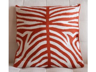 Orange Tiger Stripes Pillow