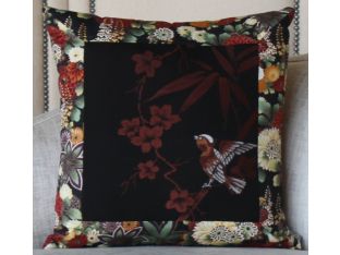 Singing Bird on the Bamboo Tree Pillow