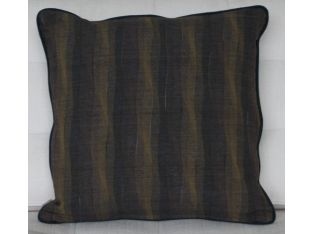Tsusu Japanese Crane Square Pillow, 1920's Textiles