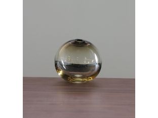 Medium Olive Float Hand Blown Glass Vase - Cleared Décor