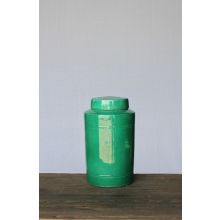 Emerald Green Round Tea Jar